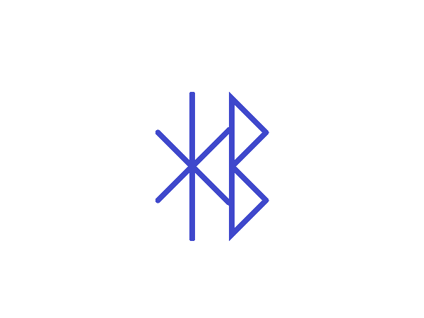 Bluetooth лого: объединение рун «хаглаз» и «беркана»