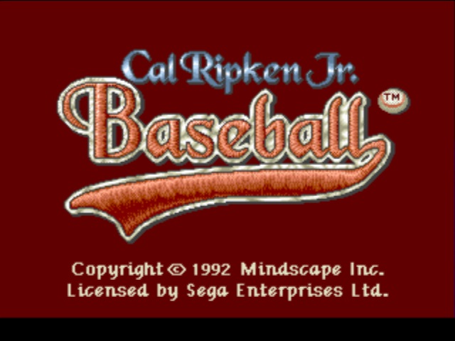 Sega, Cal Ripken Jr. Baseball