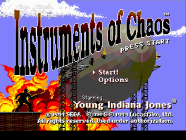 Sega, Young Indiana Jones - Instrument of Chaos